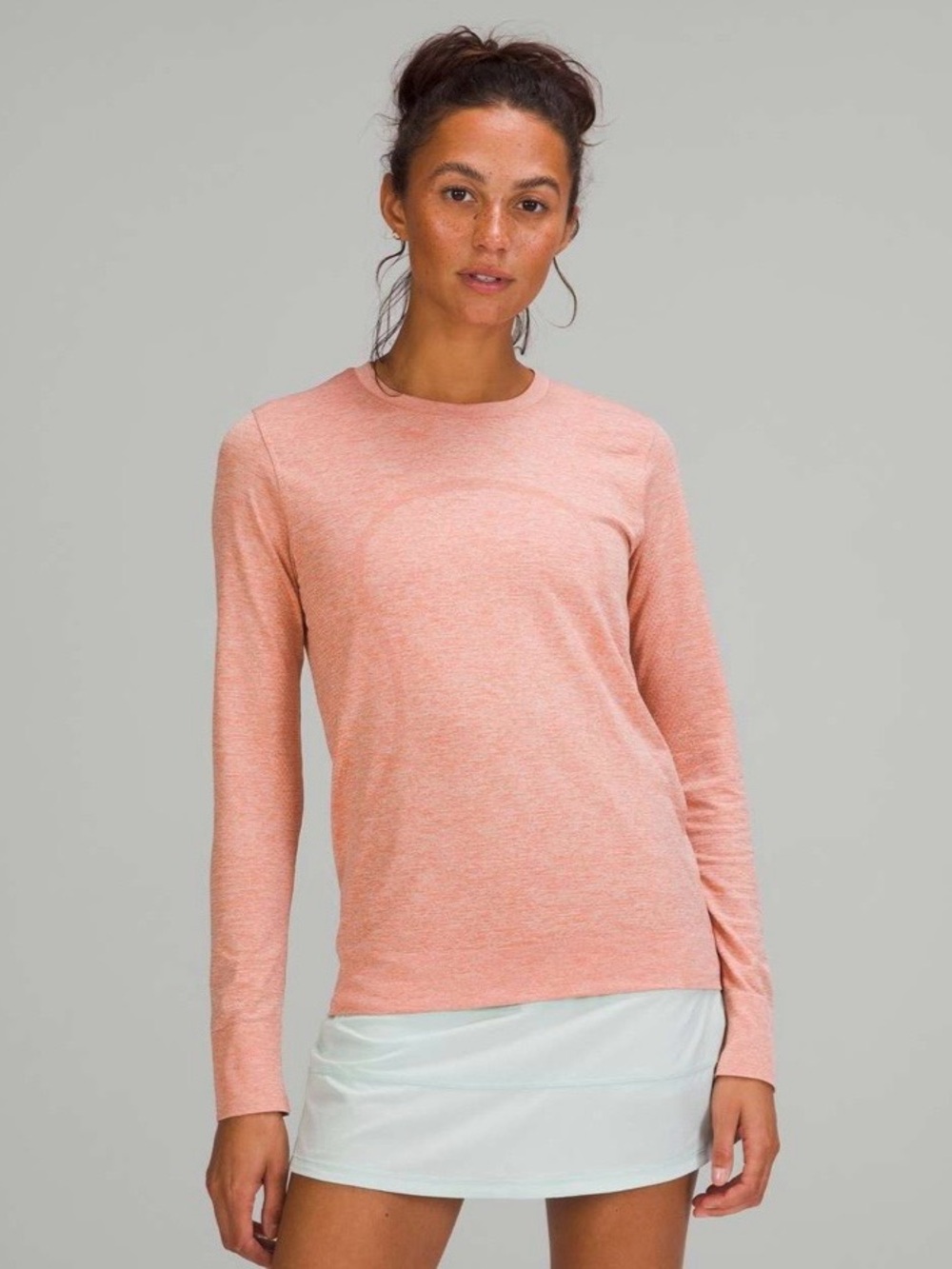 Lululemon Swiftly Relaxed Long Sleeve Shirt
Pink Savannah White W3FUQS size 4